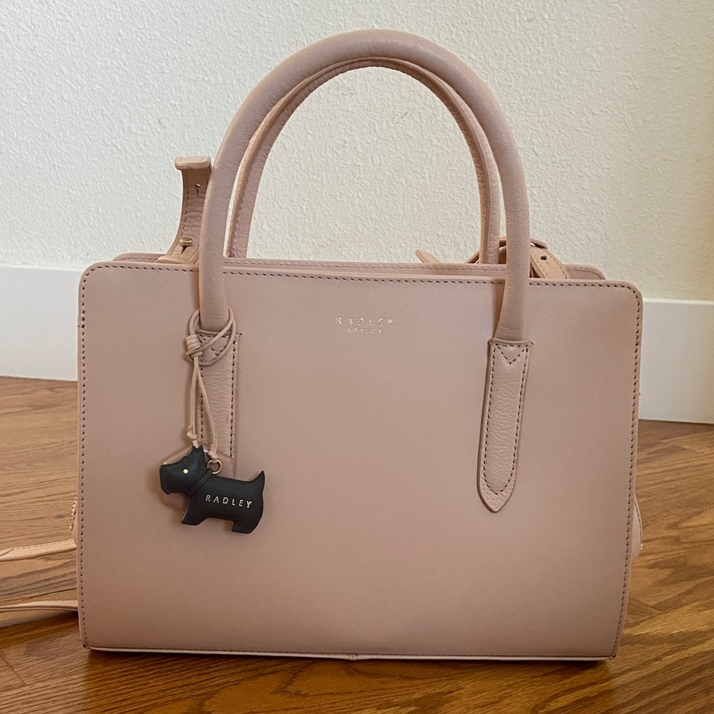 RADLEY LONDON Blush Pink Leather Satchel